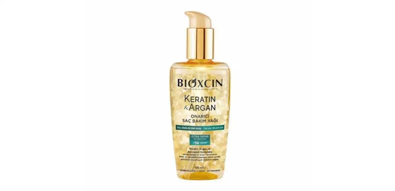 Bioxcin Keratin & Argan Onarıcı Saç Bakım Yağı
