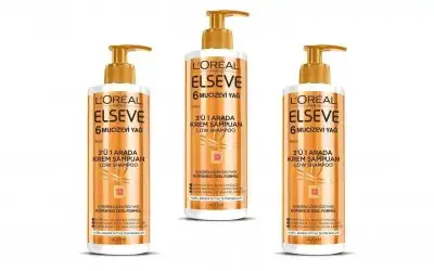 L’Oréal Paris Elseve 6 Mucizevi Yağ 3’ü 1 Arada Krem Şampuan