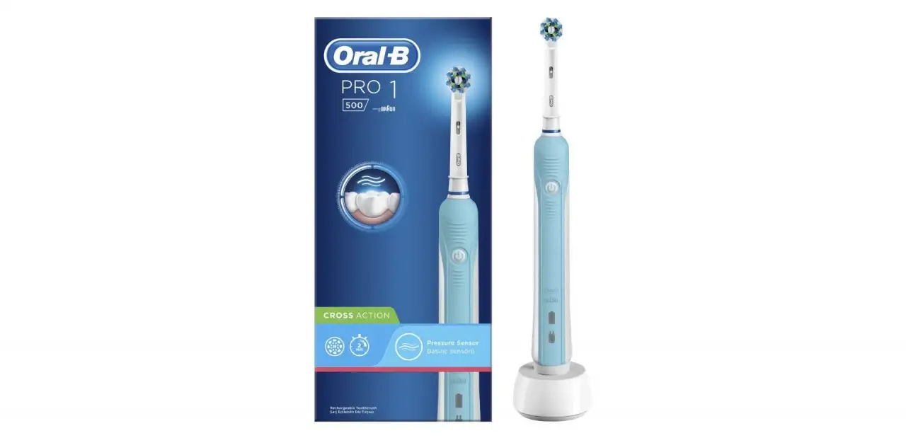 Oral-B Pro 500 CrossAction Şarj Edilebilir Diş Fırçası