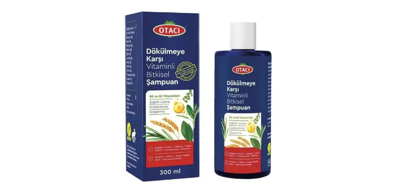 Otacı Dökülmeye Karşı Vitaminli Bitkisel Şampuan